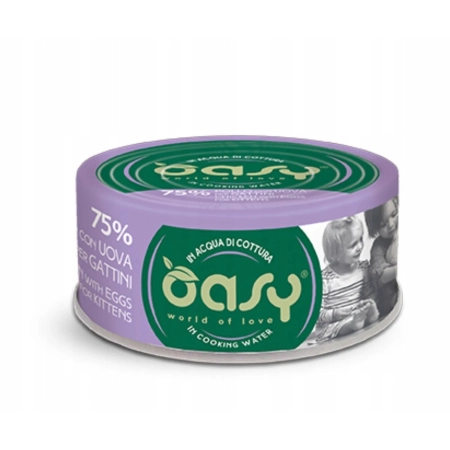 Oasy MORE LOVE Kitten Kurczak z jajkiem 70g